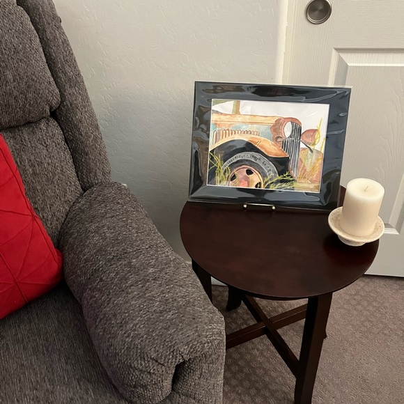 Watercolor Automotive Rustic Truck Wall Art Painting Framed in Acid Free Art Kit - Picture 3 of 4